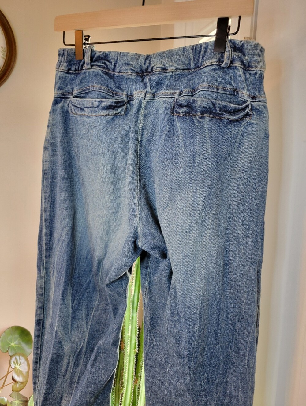 H+ Hannoh Wessel Prunella Blue Jeans Crafted‎ In Italy, Size 40 US Medium - Picture 6 of 7